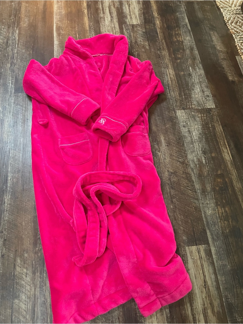 Victoria's Secret Hot Pink Plush Robe